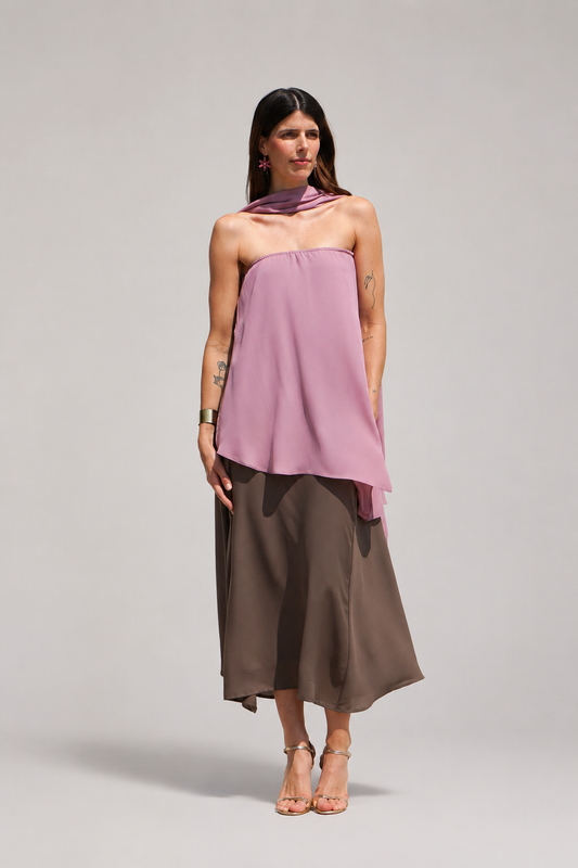 VESTIDO LIMA CON CHAL