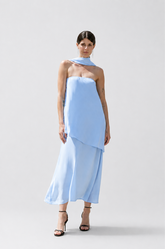 VESTIDO BERLÍN CON CHAL