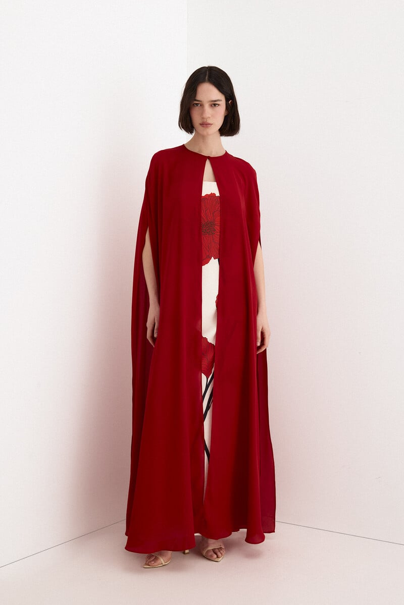 VESTIDO CARMONA CON CAPA