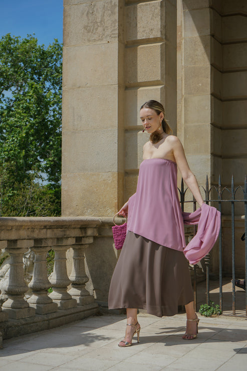 VESTIDO LIMA CON CHAL