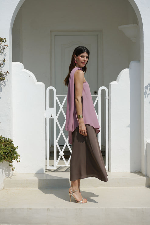 VESTIDO LIMA CON CHAL